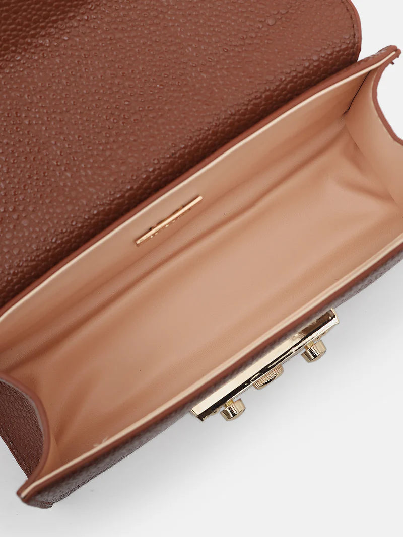KAZO Mesmerize Gold Lock Sling Bag