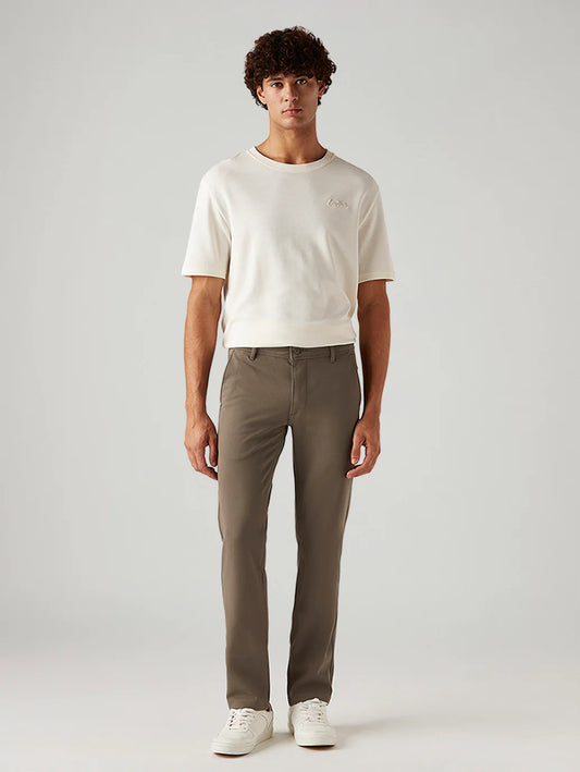 LEVIS Men's 511 Taupe Slim Fit Mid Rise Tech Pant