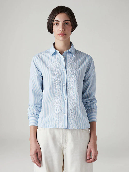 LEVIS Women's Striped Regular Fit Shirt