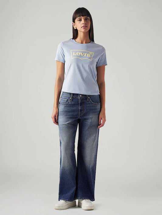 LEVIS Women's Med Indigo Loose Bootcut Fit Mid Rise Jeans
