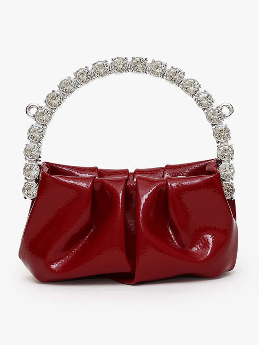KAZO Rhinestone Mini City Glaze Clutch Bag