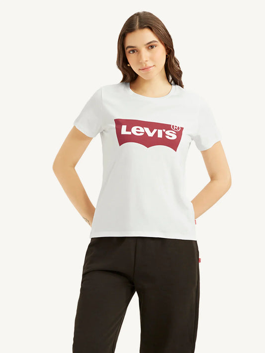 LEVIS Women's Brand Logo Crew Neck T-Shirt