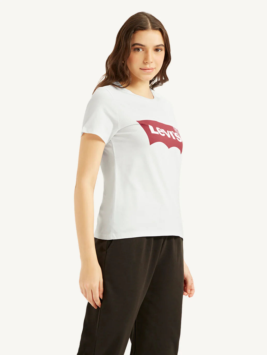 LEVIS Women's Brand Logo Crew Neck T-Shirt