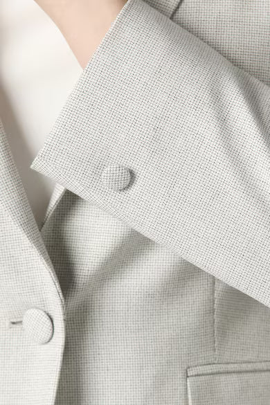 VAN HEUSEN Women Grey Textured Blazer