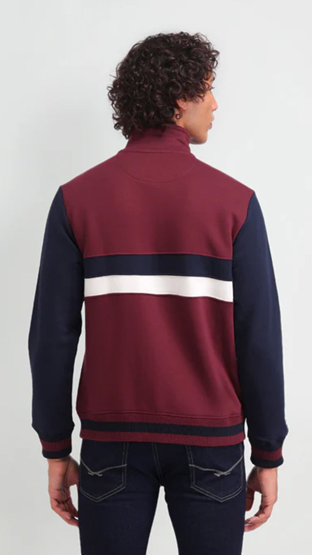 USPA Colour Blocked Regular Fit Sweatshirt