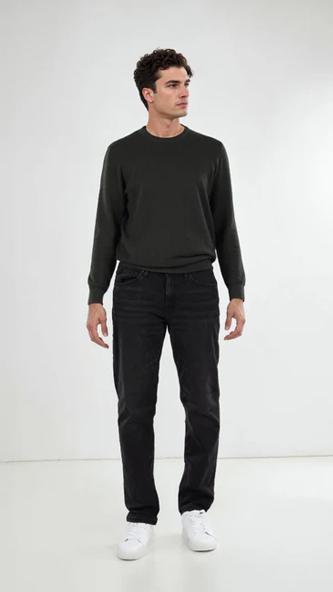 Celio Cotton Straight Fit Black Jean (20% Off)