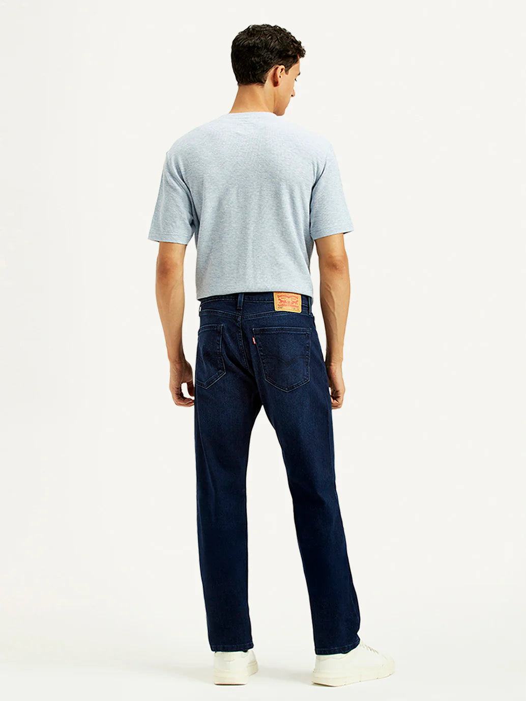 LEVIS Men's 505 Indigo Straight Fit Mid Rise Jeans