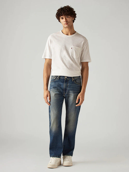 LEVIS Men's 511 Blue Slim Fit Mid Rise Jeans
