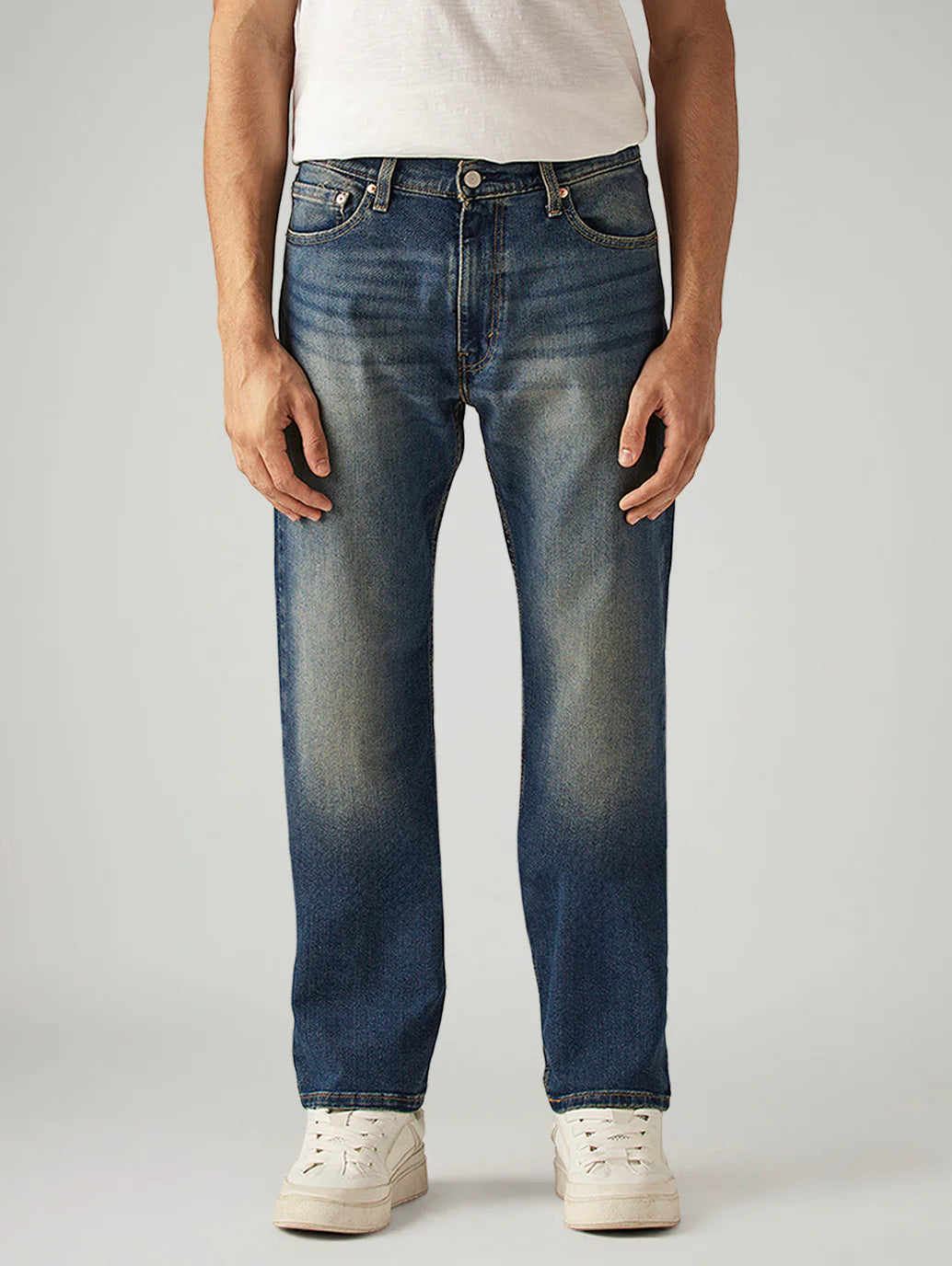 LEVIS Men's 511 Blue Slim Fit Mid Rise Jeans