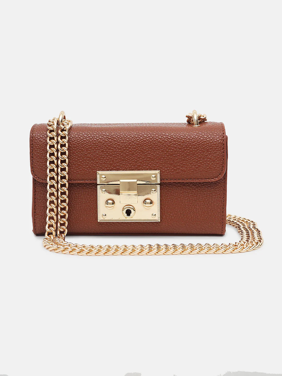 KAZO Mesmerize Gold Lock Sling Bag