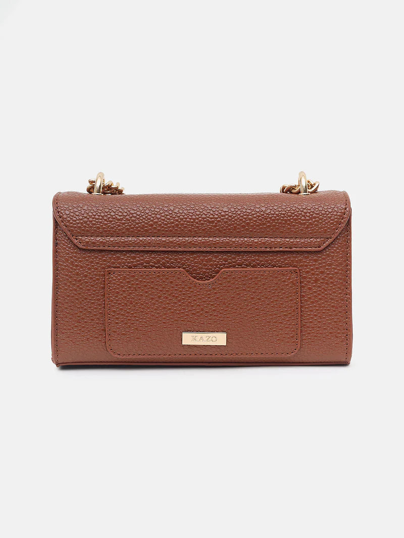 KAZO Mesmerize Gold Lock Sling Bag
