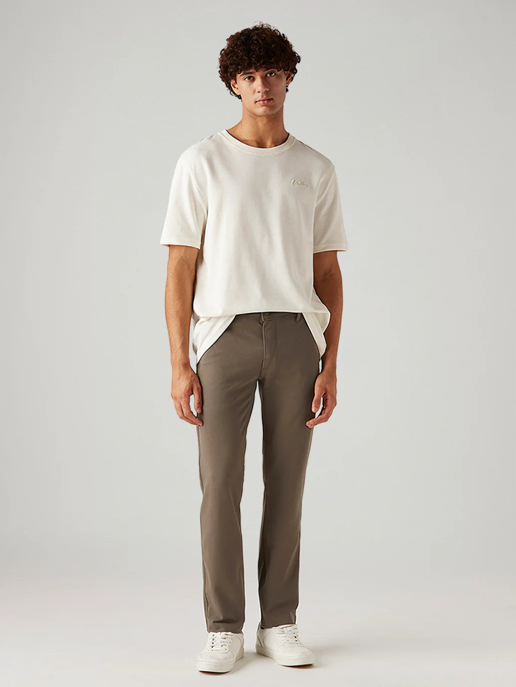 LEVIS Men's 511 Taupe Slim Fit Mid Rise Tech Pant