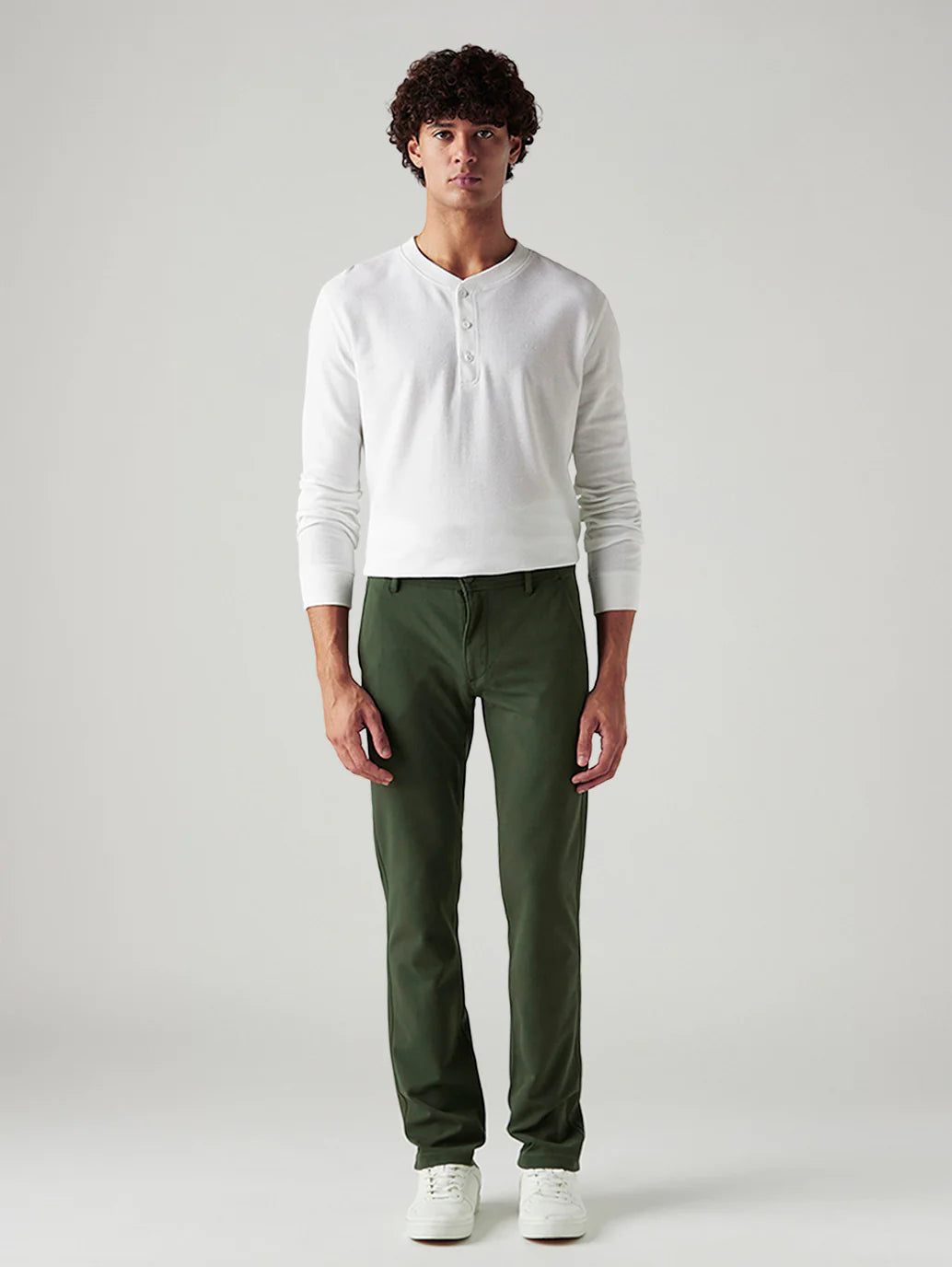 LEVIS Men's 511 Dark Green Slim Fit Mid Rise Tech Pant
