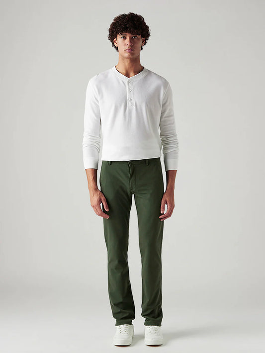 LEVIS Men's 511 Dark Green Slim Fit Mid Rise Tech Pant