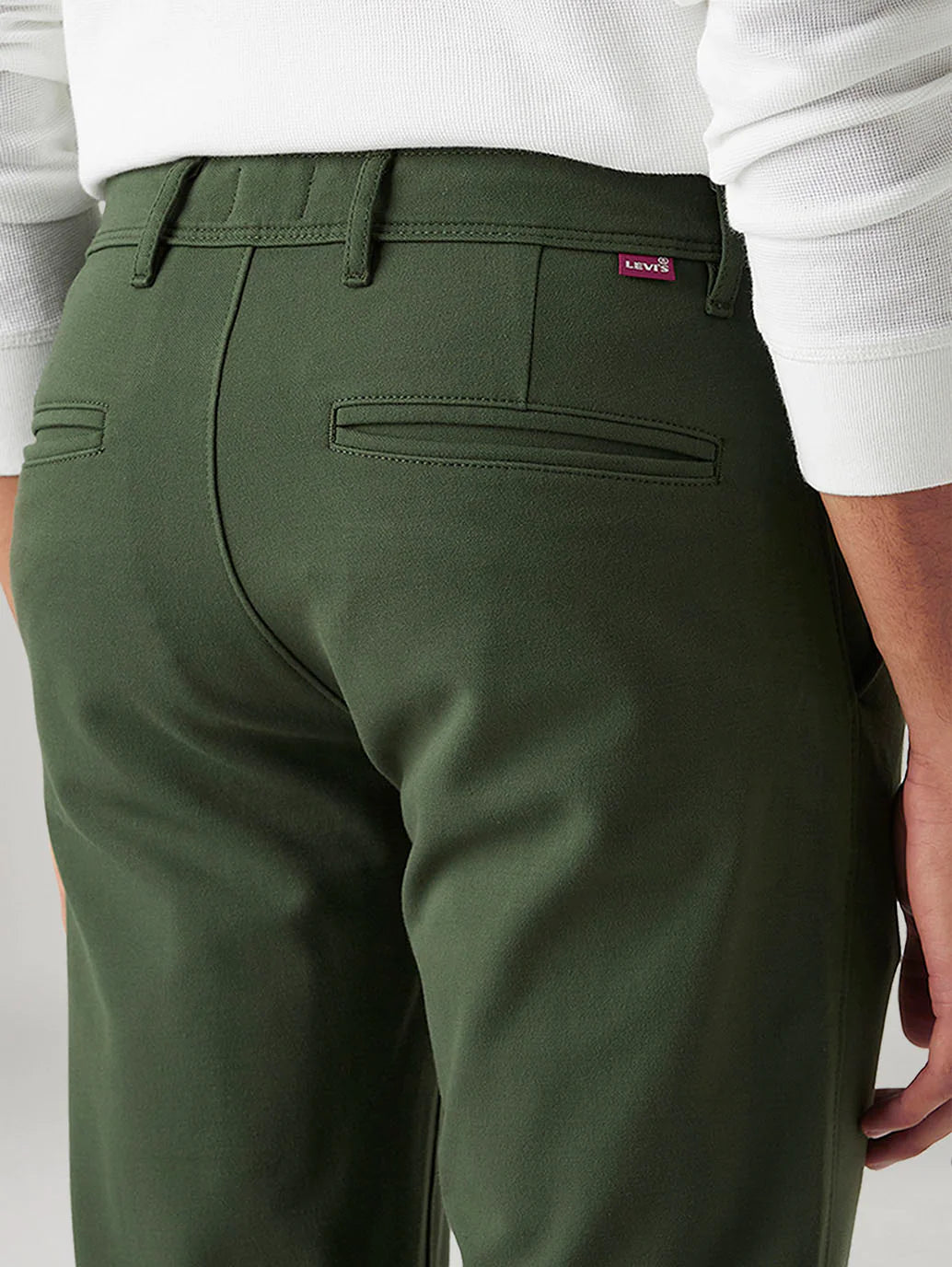 LEVIS Men's 511 Dark Green Slim Fit Mid Rise Tech Pant