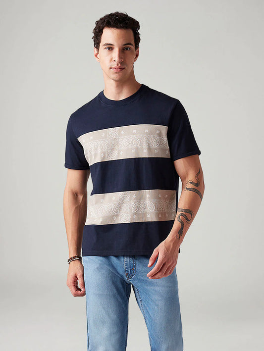 LEVIS Men's Striped Loose Fit T-Shirt