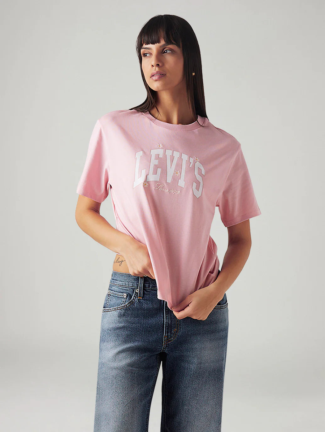 LEVIS Women's Logo Printed Relaxed Fit T-Shirt