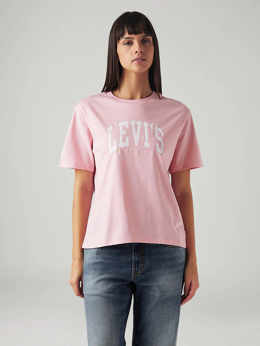 LEVIS Women's Logo Printed Relaxed Fit T-Shirt