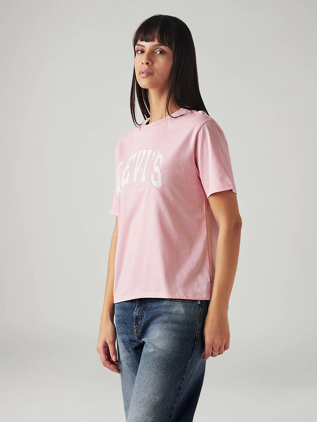 LEVIS Women's Logo Printed Relaxed Fit T-Shirt