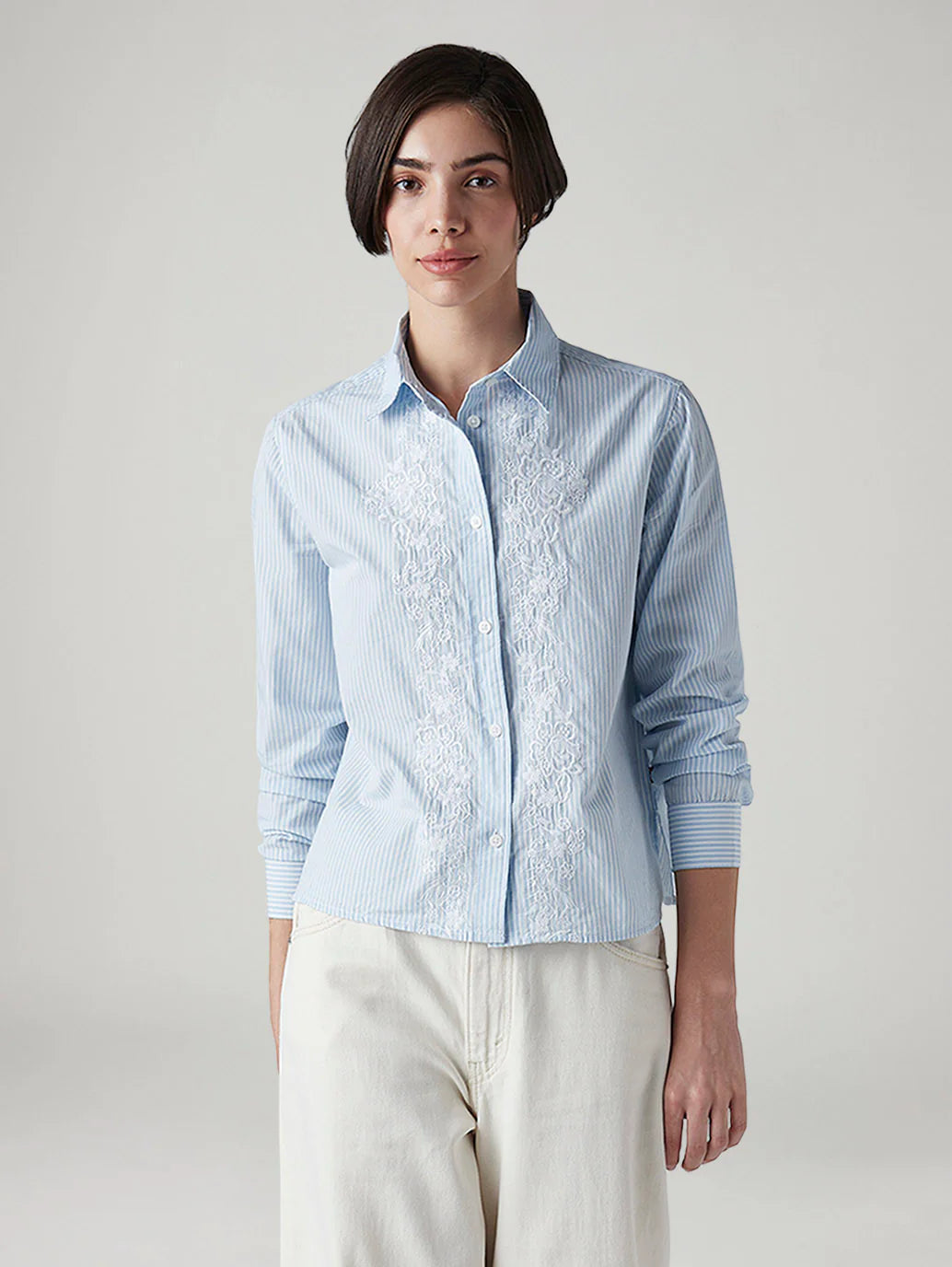 LEVIS Women's Striped Regular Fit Shirt