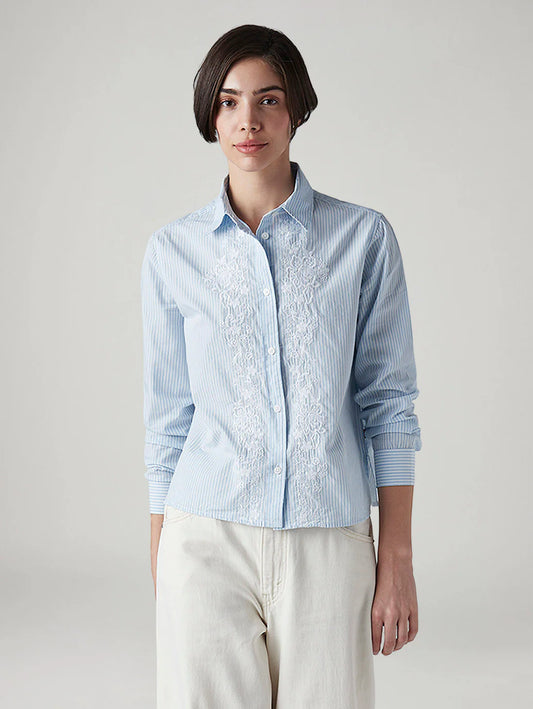 LEVIS Women's Striped Regular Fit Shirt