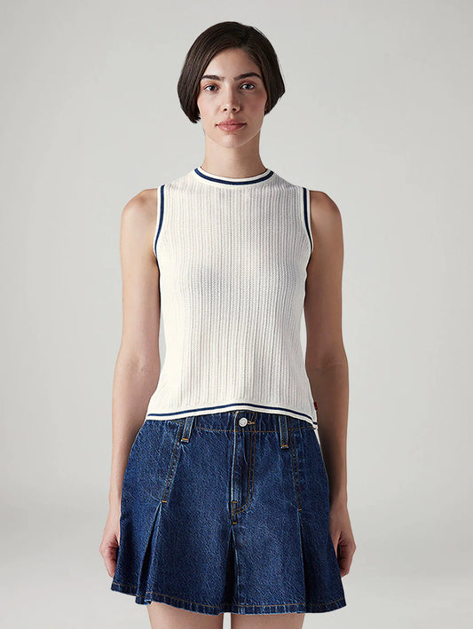 LEVIS Women's Pin Striped Slim Fit T-Shirt