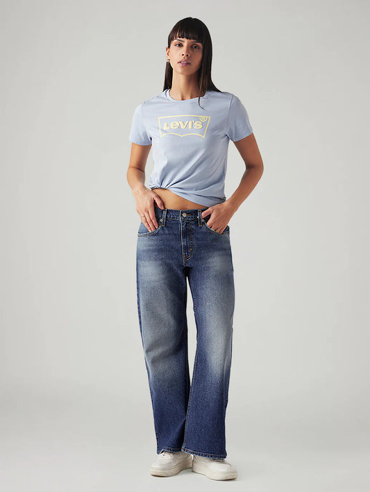 LEVIS Women's Med Indigo Loose Bootcut Fit Mid Rise Jeans