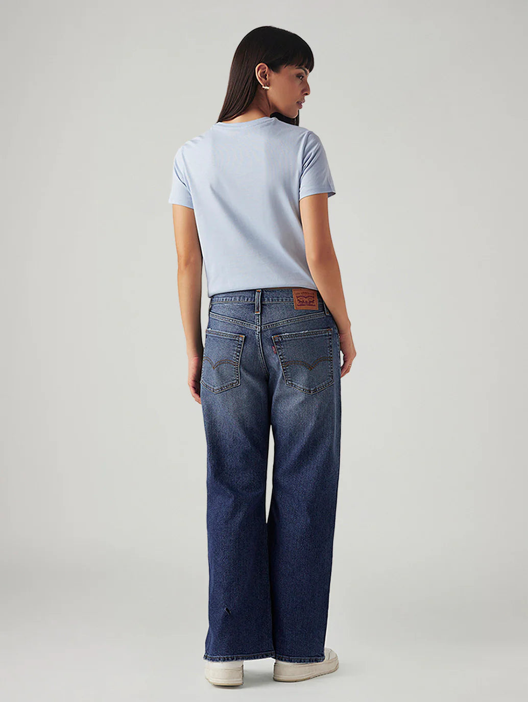 LEVIS Women's Med Indigo Loose Bootcut Fit Mid Rise Jeans