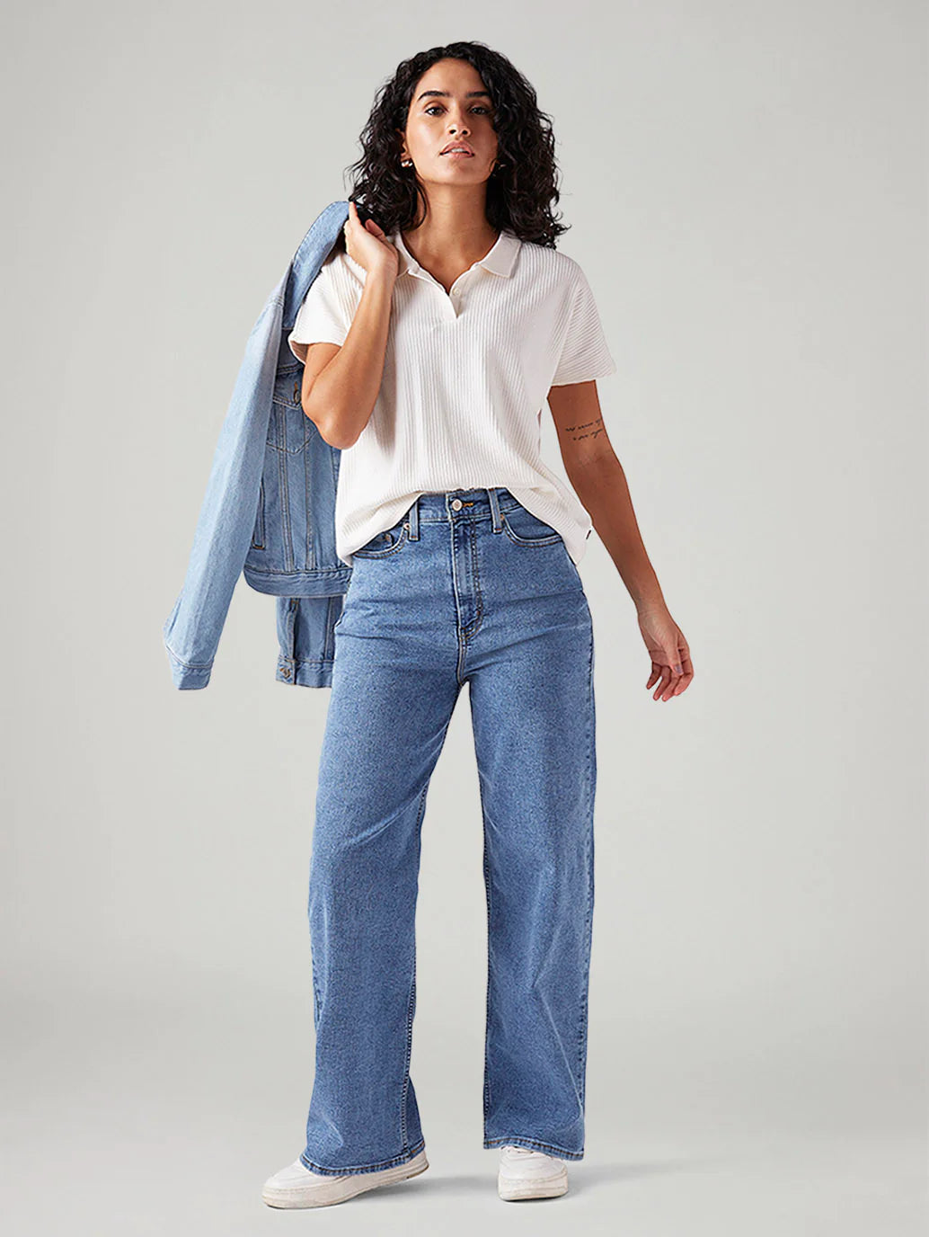 LEVIS Women's Blue Loose Fit High Rise Jeans