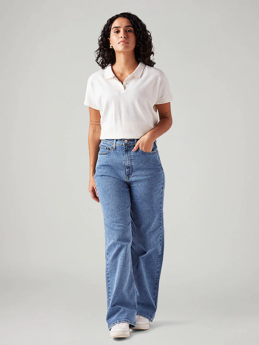 LEVIS Women's Blue Loose Fit High Rise Jeans
