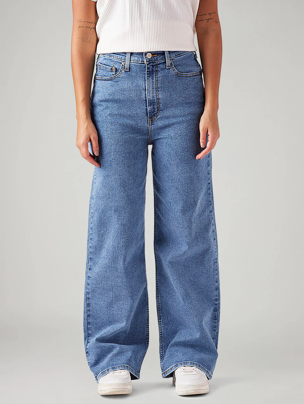 LEVIS Women's Blue Loose Fit High Rise Jeans