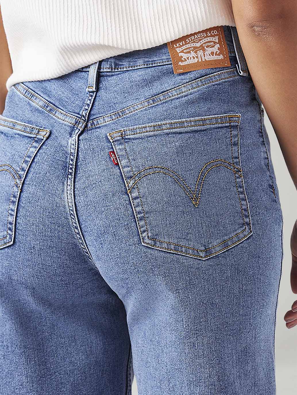 LEVIS Women's Blue Loose Fit High Rise Jeans
