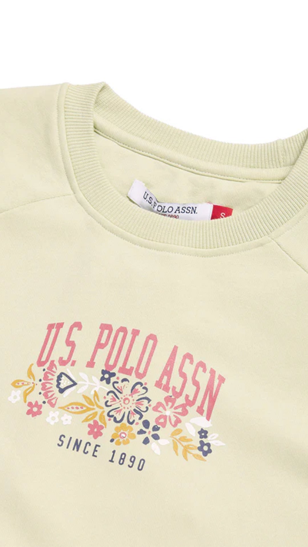 USPA Brand Print Raglan Sweatshirt