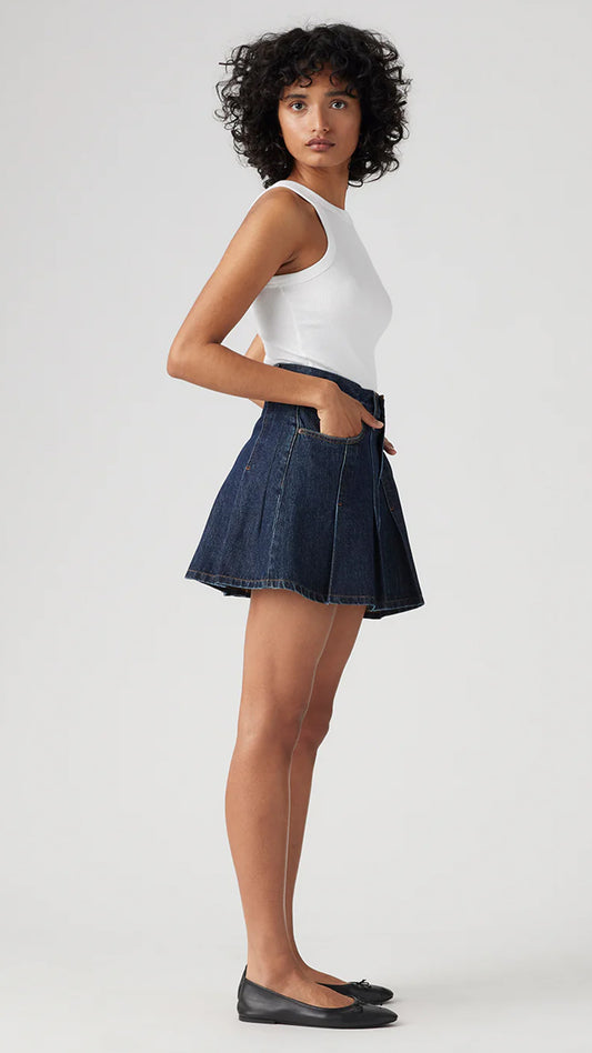 Levi's Women's Mid Rise Regular Fit Cotton Skirt