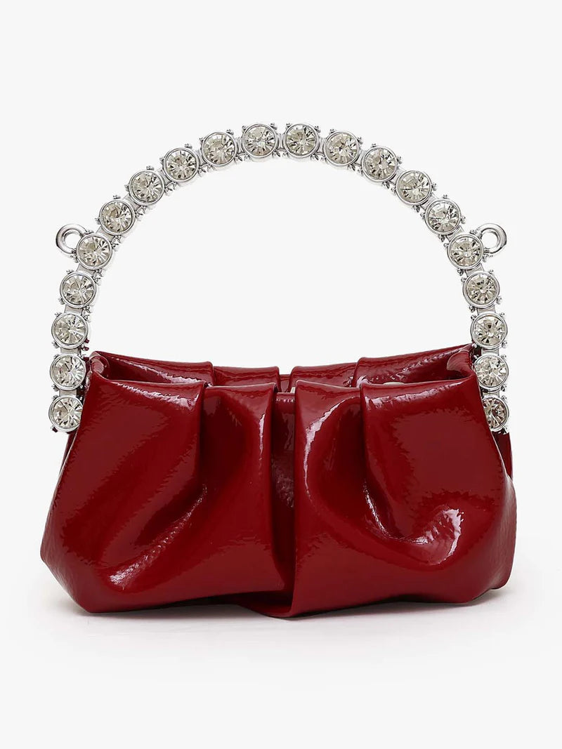KAZO Rhinestone Mini City Glaze Clutch Bag