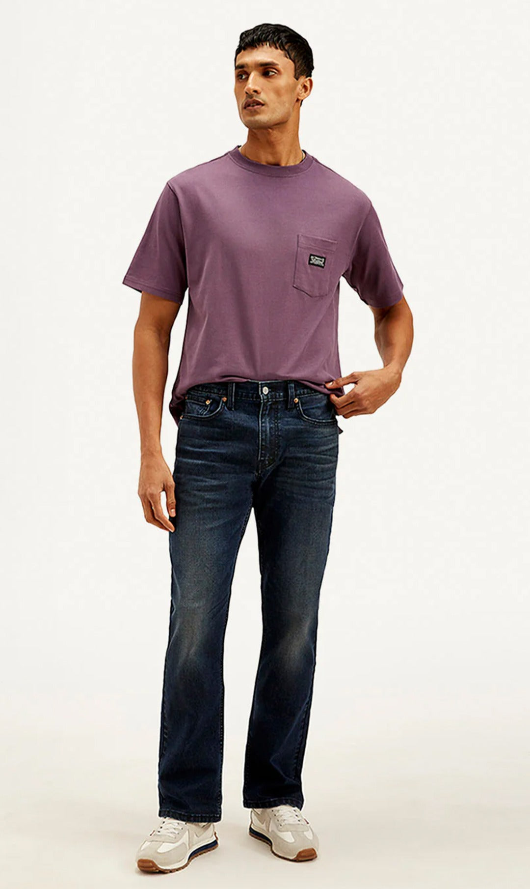 Levi's Men's 527 Dark Blue Slim Bootcut Fit Mid Rise Jeans (20% Off)