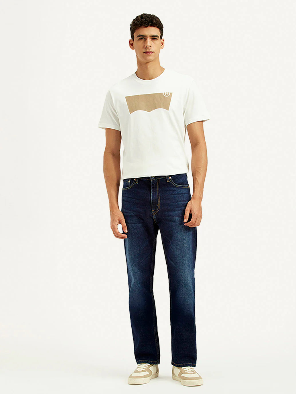 LEVIS Men's 513 Indigo Slim Straight Fit Mid Rise Jeans