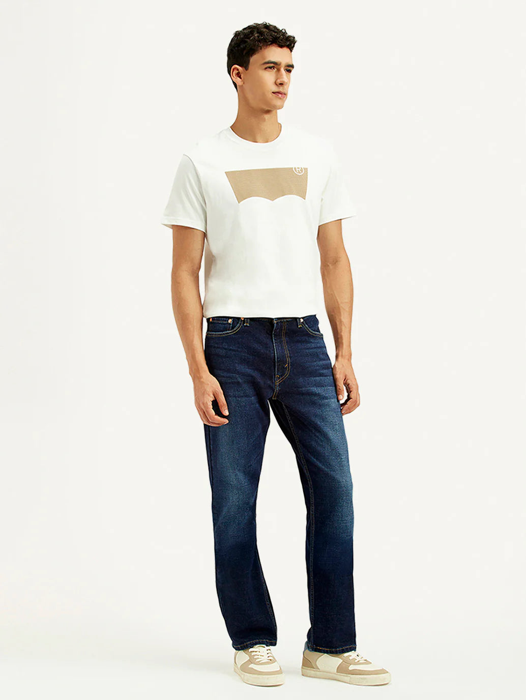 LEVIS Men's 513 Indigo Slim Straight Fit Mid Rise Jeans
