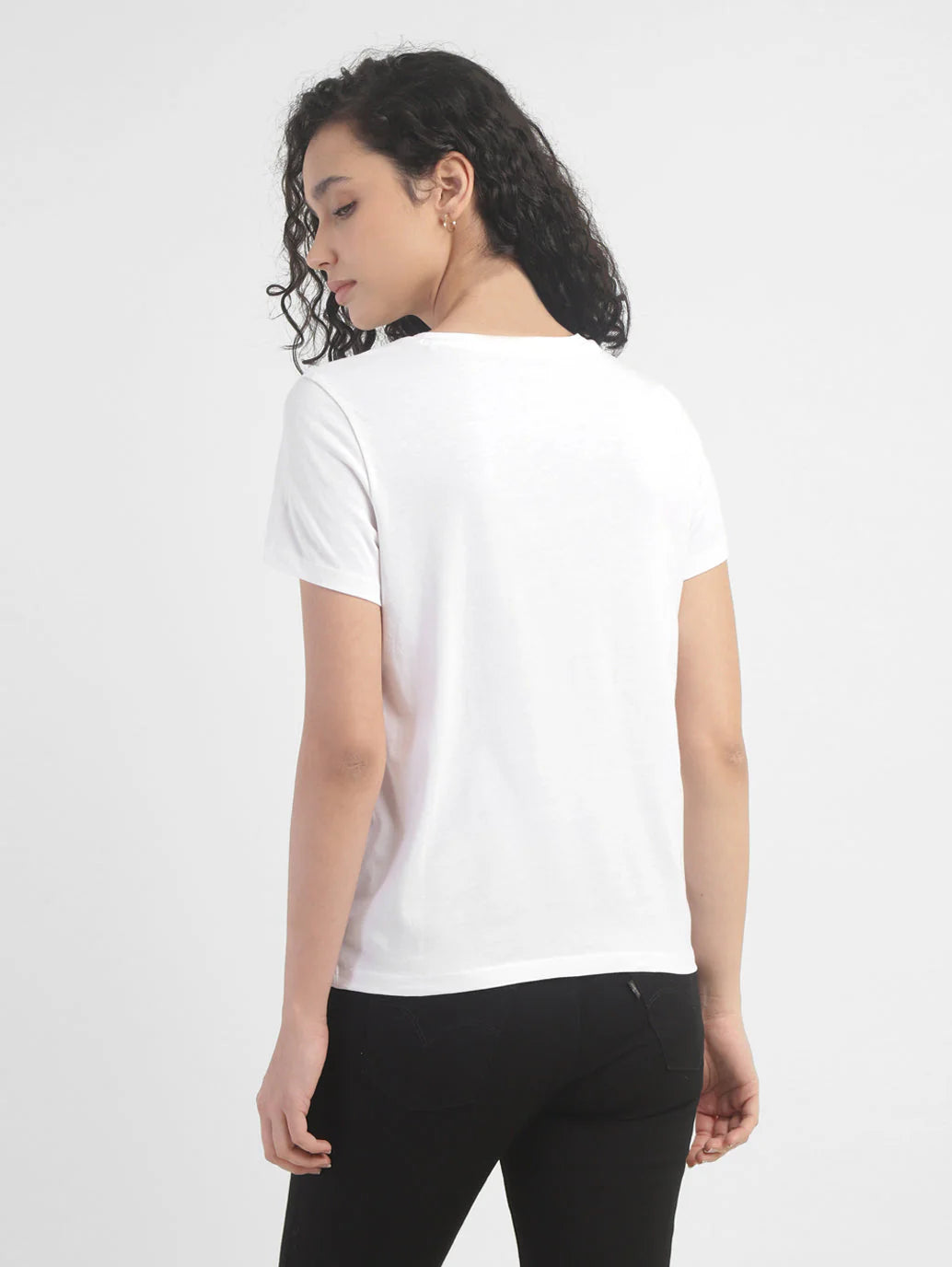 LEVIS Women's Brand Logo Crew Neck T-shirt