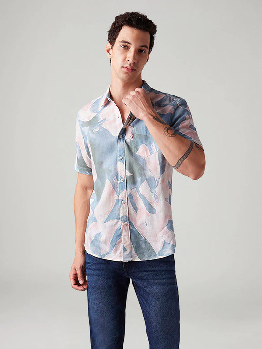 LEVIS Men's Abstract Slim Fit Shirt