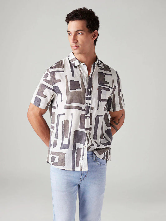 LEVIS Men's Abstract Slim Fit Shirt