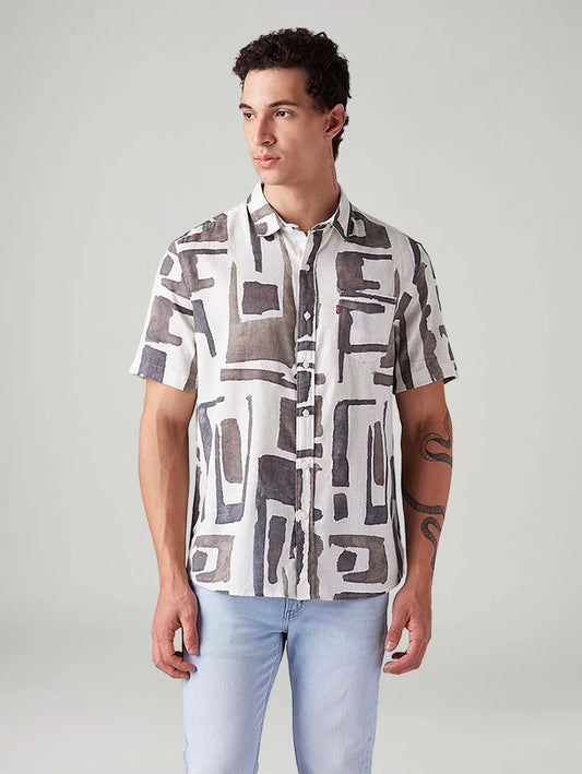 LEVIS Men's Abstract Slim Fit Shirt