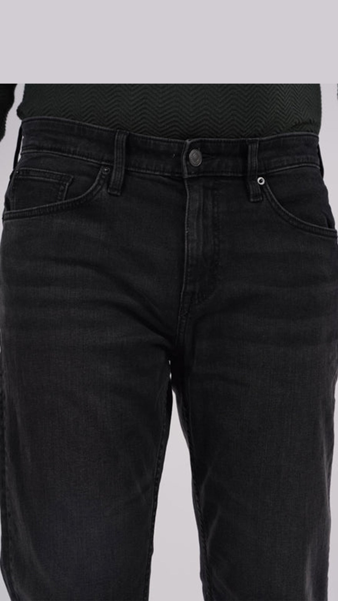 Celio Cotton Straight Fit Black Jean (20% Off)