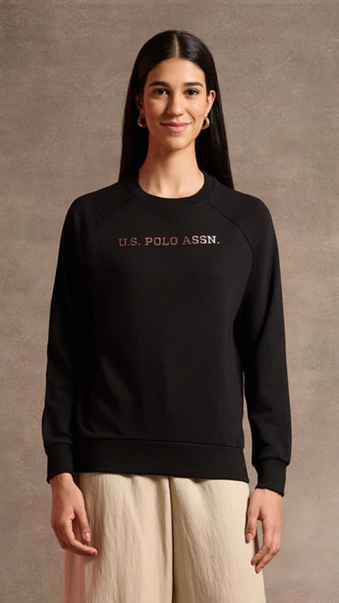 USPA Women's Foil Printed Logo Sweatshirt