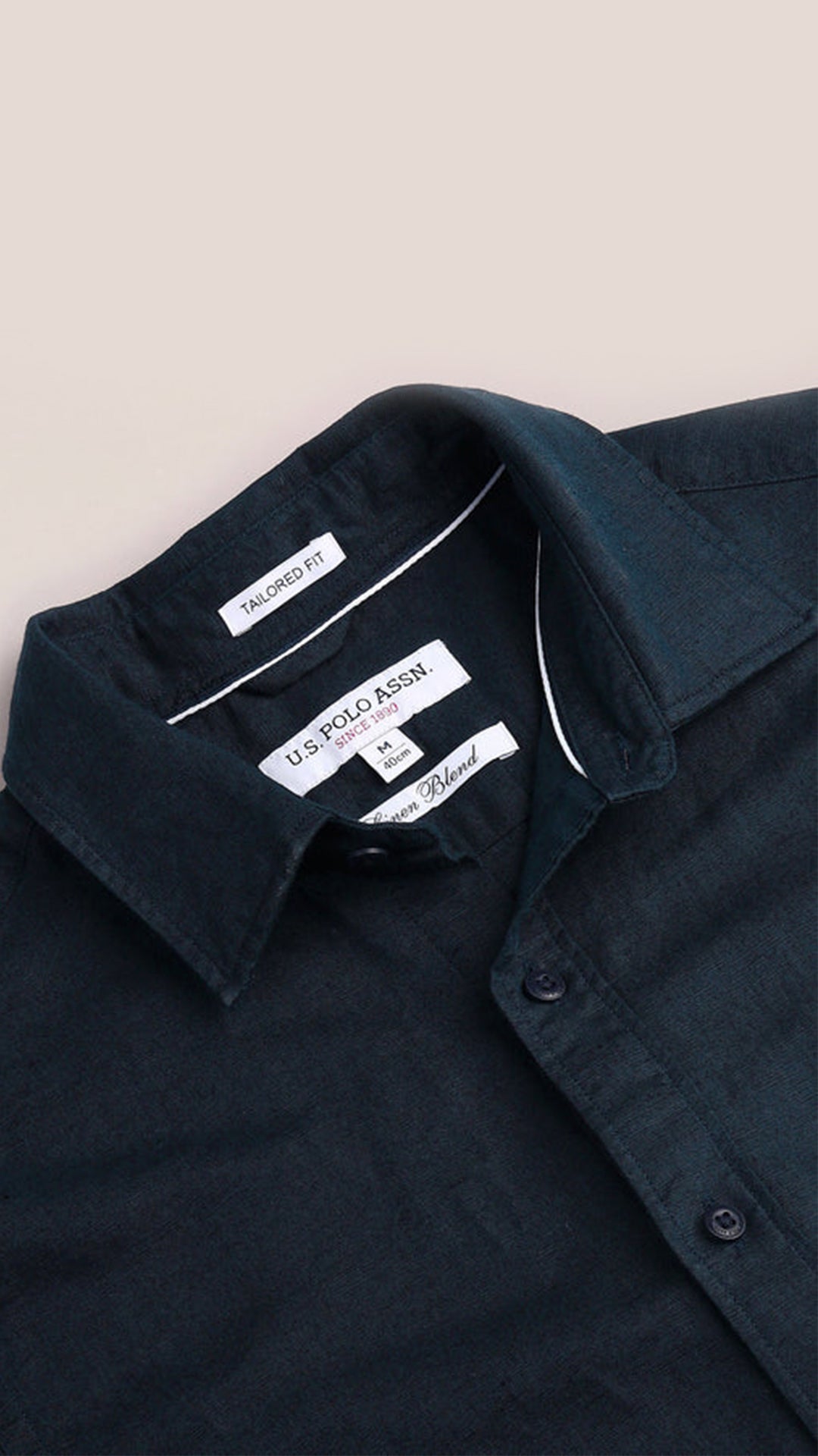 USPA Solid Tailored Fit Shirt (10% Off)