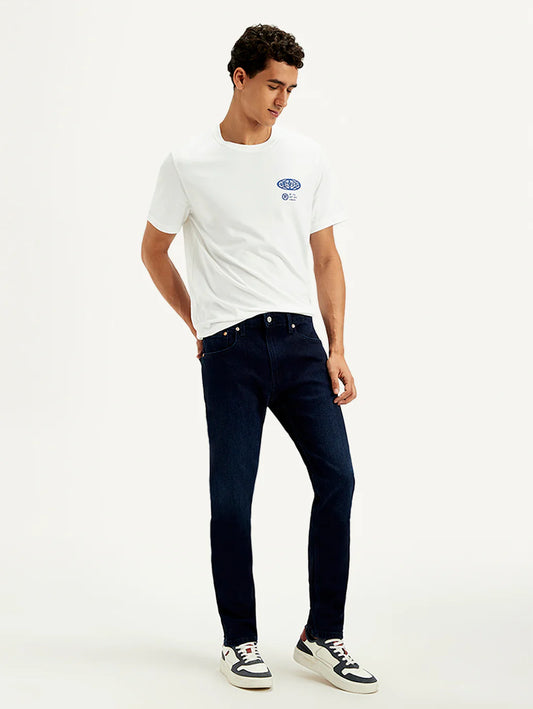 LEVIS Men's 512 Dark Blue Slim Tapered Fit Mid Rise Jeans