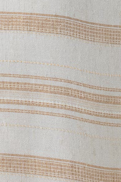 VAN HEUSEN Women Beige Stripe Casual Shirt Top