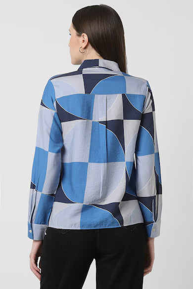 VAN HEUSEN Women Multicolor Print Long Sleeves Casual Shirt