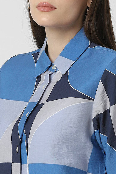 VAN HEUSEN Women Multicolor Print Long Sleeves Casual Shirt