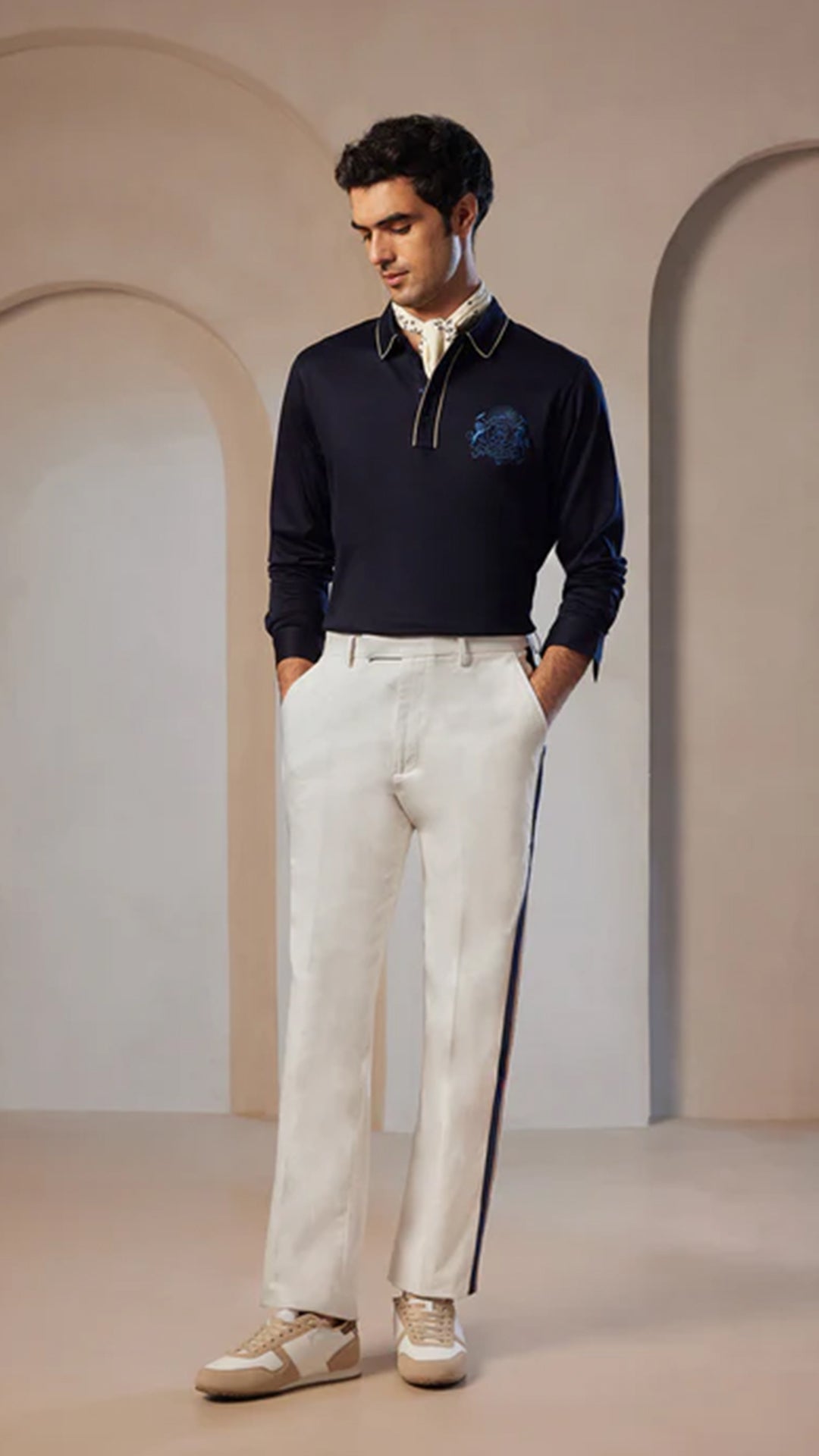 USPA Pacho X Denver Slim Fit Linen Trousers